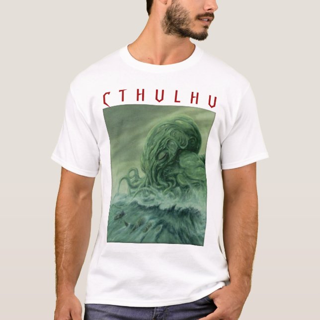 Camiseta Cthulhu, C T H U L H U (Anverso)