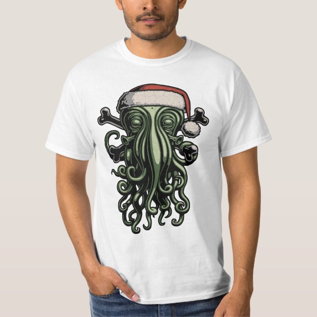 Camiseta Cthulhu Claus (Anverso)