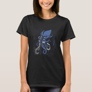 Camiseta Cthulhu de terror eldritch de vaporpunk animales S