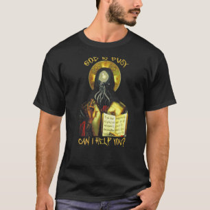 Camiseta Cthulhu Dios está ocupado, puedo ayudarte