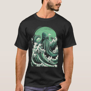 Camiseta Cthulhu - El gran monstruo de Kanagawa