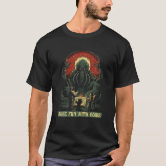Camiseta Cthulhu Necronomicon Cita Horror Cósmico Cthulhu T