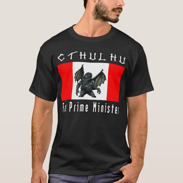 Camiseta Cthulhu para el primer ministro estilo 1 (Anverso)