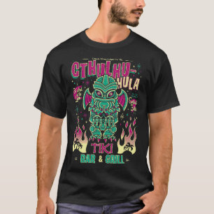 Camiseta Cthulhu Tiki Bar Creepepe Cute Craft de amor hawai