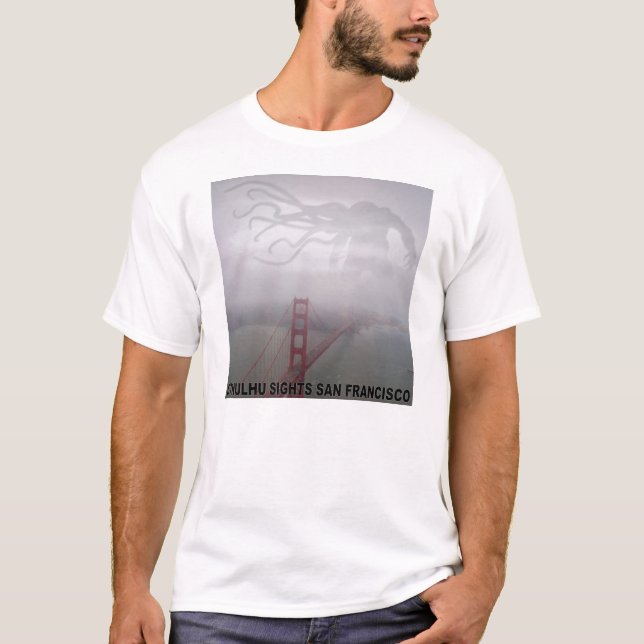 Camiseta Cthulhu ve San Francisco (Anverso)