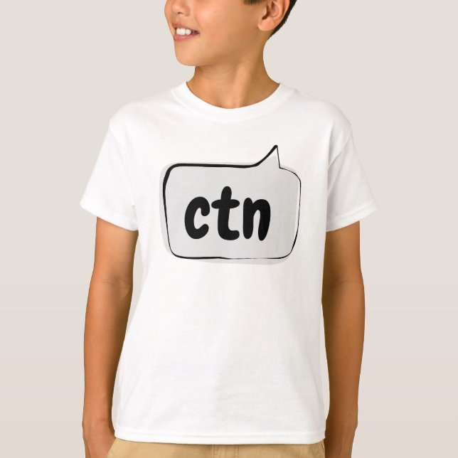 Camiseta ctn Speech Bubble - No puedo hablar ahora (Anverso)