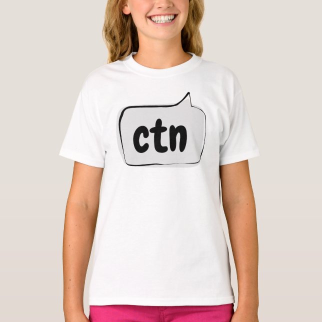 Camiseta ctn Speech Bubble - No puedo hablar ahora (Anverso)