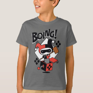 Camiseta Ctorial Harley-Quinn-In-A-Box Con Martillo