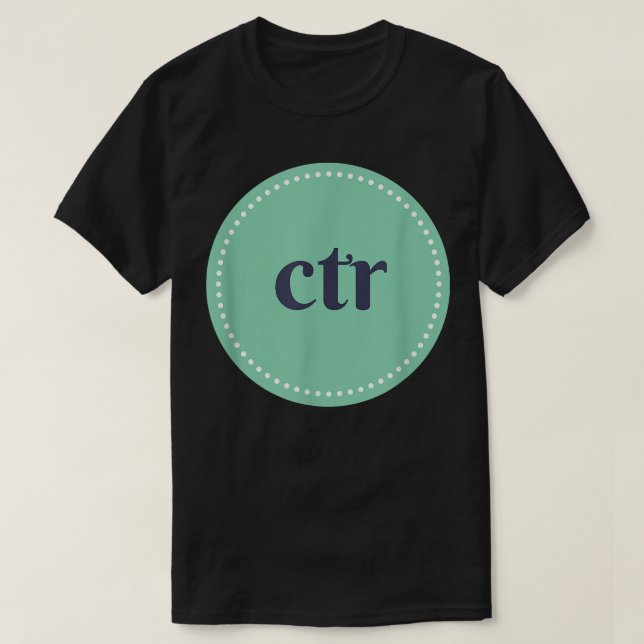 Camiseta CTR Círculo circular LDSMormon (Diseño del anverso)