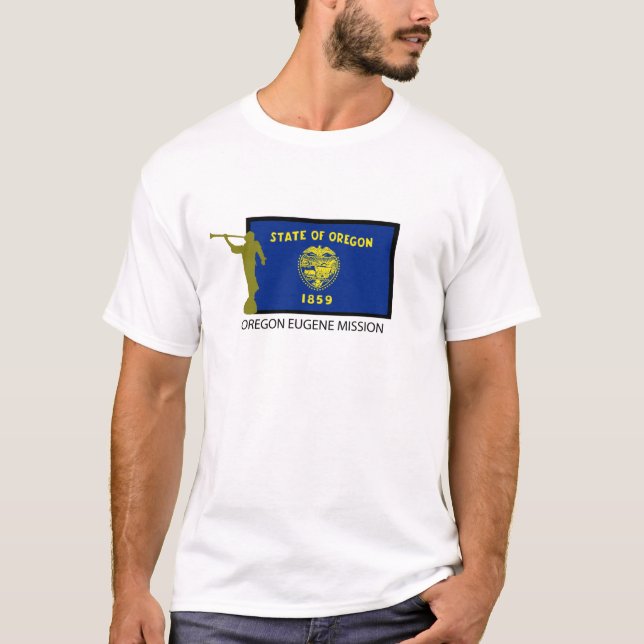 CAMISETA CTR DE LA MISIÓN LDS DE EUGENE DE OREGON (Anverso)