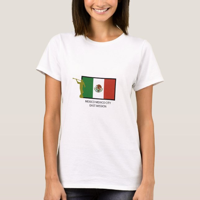 CAMISETA CTR DEL ESTE DE LA MISIÓN LDS DE MÉXICO CIUDAD DE (Anverso)