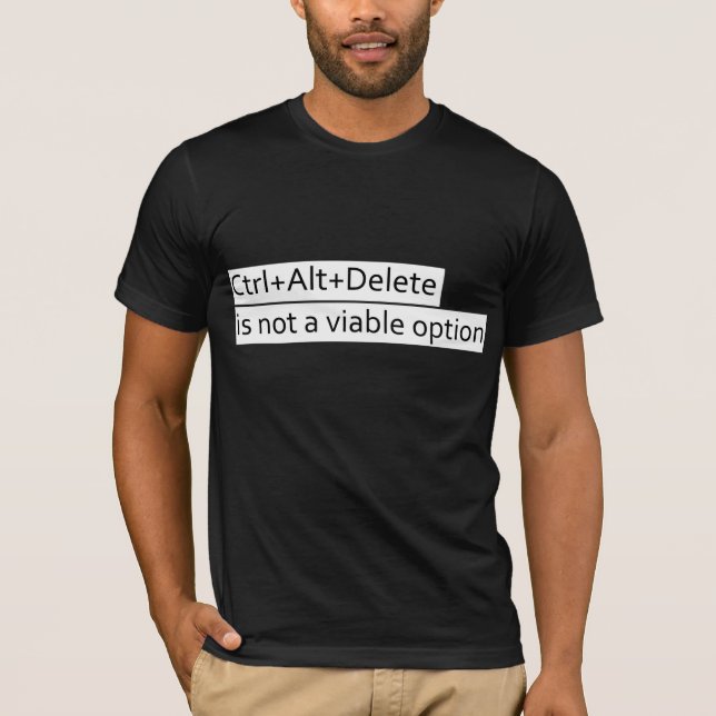 Camiseta Ctrl+alt+del (Anverso)