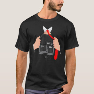 Camiseta Ctrl Alt Del I pirata informático de computadora C
