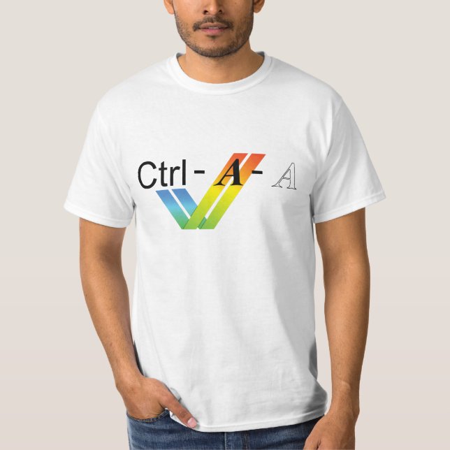 Camiseta Ctrl-Alt-Del para los usuarios de Amiga (Anverso)