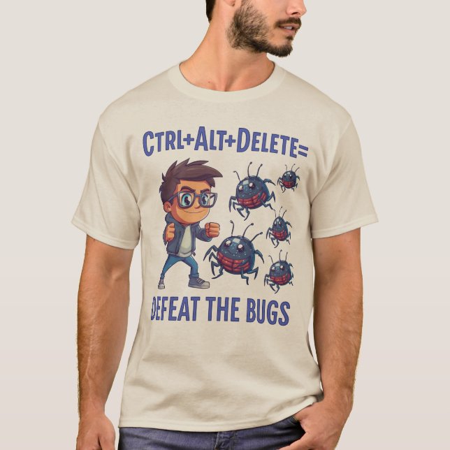 Camiseta Ctrl + Alt + Delete (Anverso)
