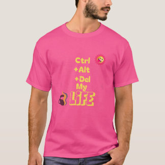 Camiseta Ctrl+Alt+Supr Es Mi Tee De Vida