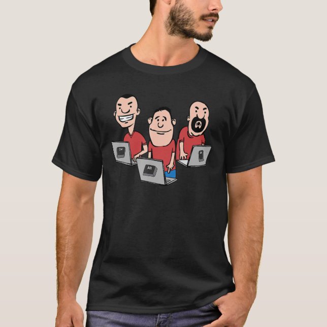 Camiseta Ctrl Alt Supr I Código Hacker Del Equipo Hackearlo (Anverso)