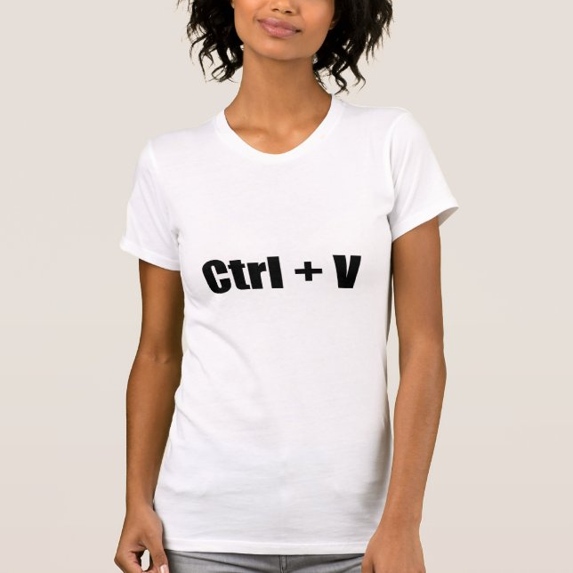 Camiseta Ctrl + V (Anverso)