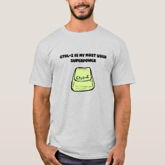 Camiseta Ctrl+Z Superpoder Comando Deshacer Humor Tech Dise