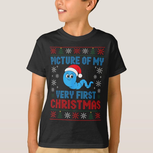 Camiseta Cture Of My Very First Christmas Joke Funny Xmas H (Anverso)