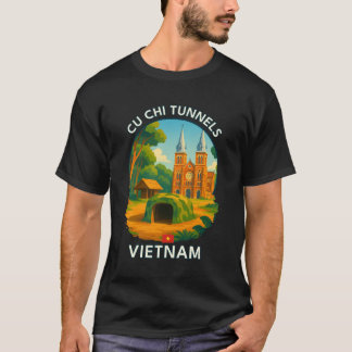 Camiseta Cu Chiunnels región de HCMC Vietnam Asia emblemáti