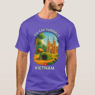 Camiseta Cu Chiunnels Región HCMC Vietnam Emblemático Asia