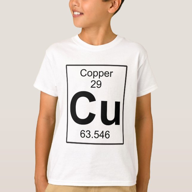 Camiseta Cu - cobre (Anverso)