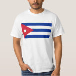 Camiseta CU de la bandera de Cuba<br><div class="desc">Bandera del CU de Cuba,  La Habana,  escudo de armas,  transportes heráldicos,  Bandera-mapa</div>