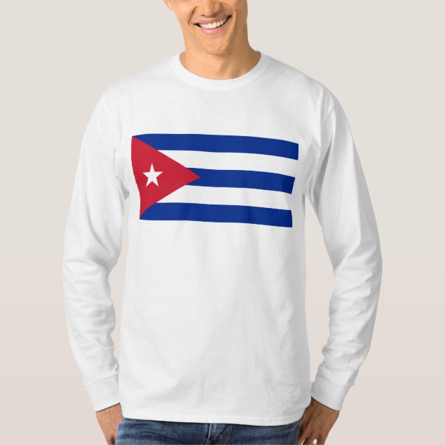 Camiseta CU de la bandera de Cuba (Anverso)