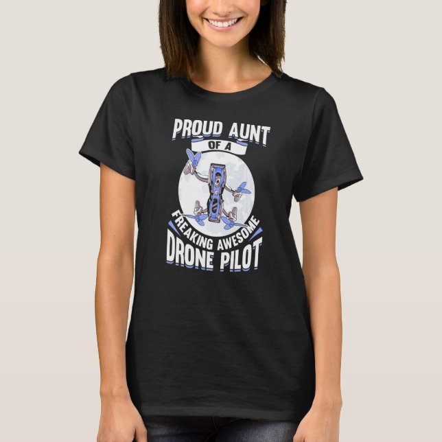 Camiseta Cuadcopter Drone Pilot Tunt (Anverso)