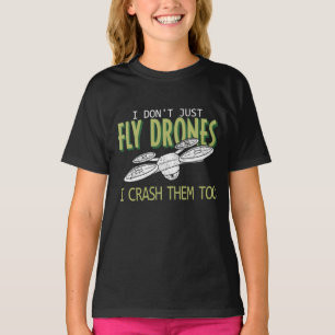 Camiseta Cuadcopter multirotor piloto de drones también lo