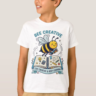 Camiseta Cuaderno De Aprendizaje Creativo De Abeja Linda Ni