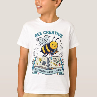 Camiseta Cuaderno De Aprendizaje Creativo De Abeja Linda Ni