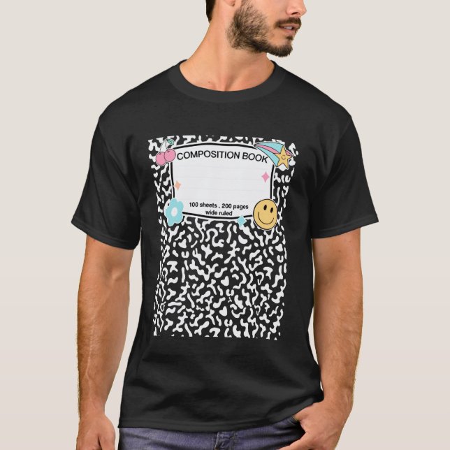 Camiseta Cuaderno de Composición para Profesores de Hallowe (Anverso)