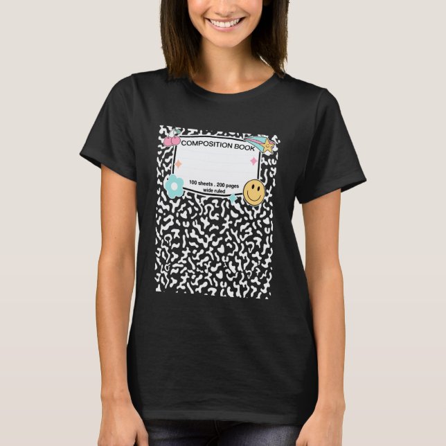 Camiseta Cuaderno de Composición para Profesores de Hallowe (Anverso)