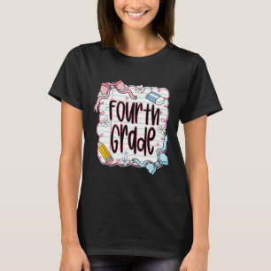 Camiseta Cuaderno Rosa De Regreso A La Escuela Para Niñas D