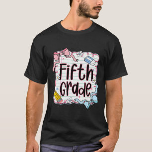 Camiseta Cuaderno rosa de vuelta al cole para niñas de quin