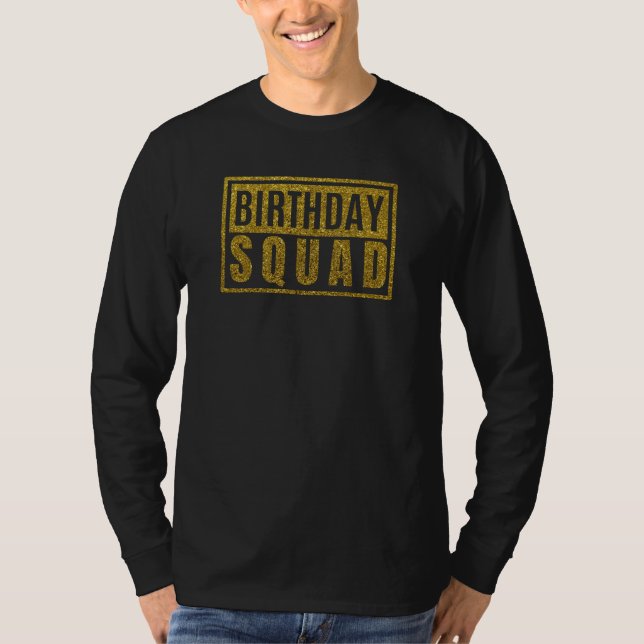 Camiseta Cuadrada de Cumpleaños (Anverso)