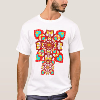 Camiseta cuadrada de los corazones