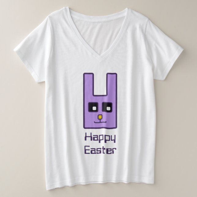 Camiseta Cuadrada De Pascua Más Camiseta (Anverso del diseño)