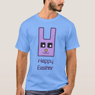 Camiseta cuadrada del conejito de pascua