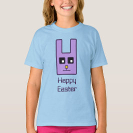 Camiseta cuadrada del conejito de pascua (niño)