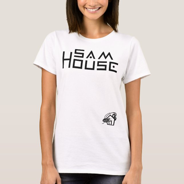 Camiseta cuadrada del top de la cosecha de la lona (Anverso)