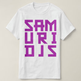 Camiseta cuadrada púrpura del diseño de SAMURI DJs