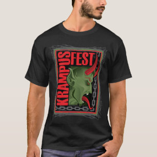 Camiseta Cuadrado de Krampus (negro T)