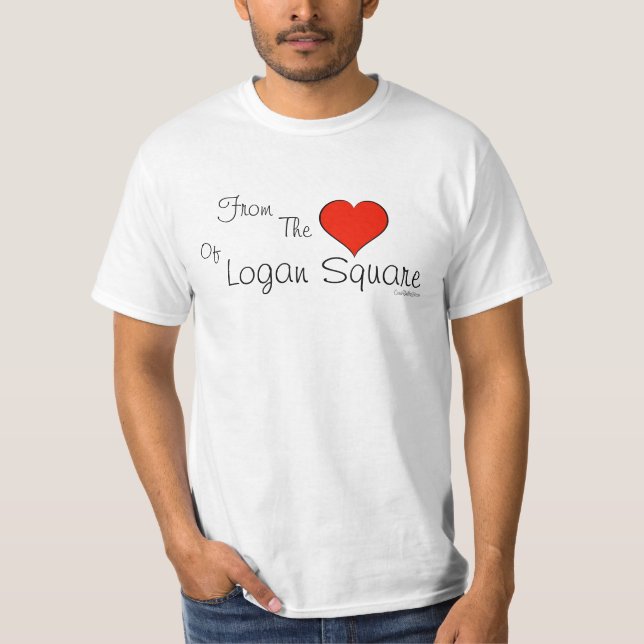 Camiseta Cuadrado de Logan - del corazón de (Anverso)