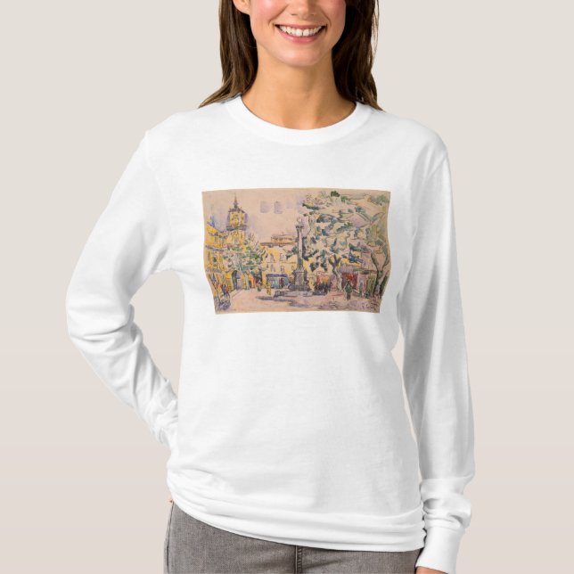 Camiseta Cuadrado del hotel de Ville en Aix-en-Provence (Anverso)
