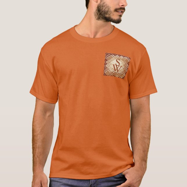 Camiseta Cuadrado dimensional-Rojo-SW (Anverso)
