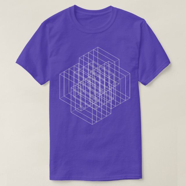Camiseta cuadrado geométrico 1 (Diseño del anverso)