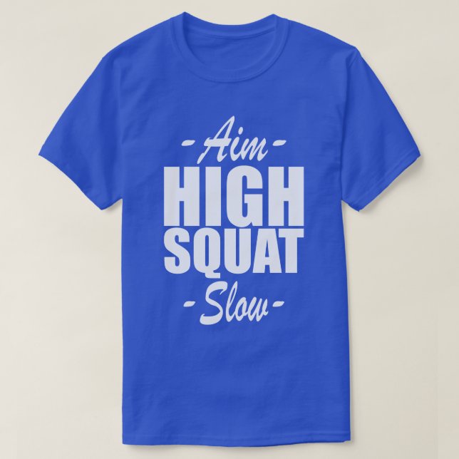 Camiseta Cuadrado Objetivo Alto Cuadrado Lento w (Diseño del anverso)
